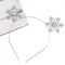 Christmas Headbands Xmas Rhinestone Snowflake Hairbands Crystal Merry Christmas Crown Hair Hoop Reindeer Antlers Tiara Headpiece Holiday Party Decoration